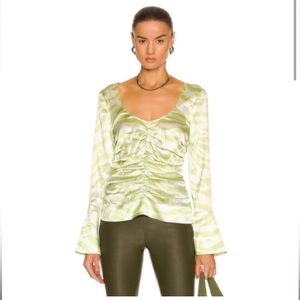 Ganni Margarita Silk Printed Top - NWOT